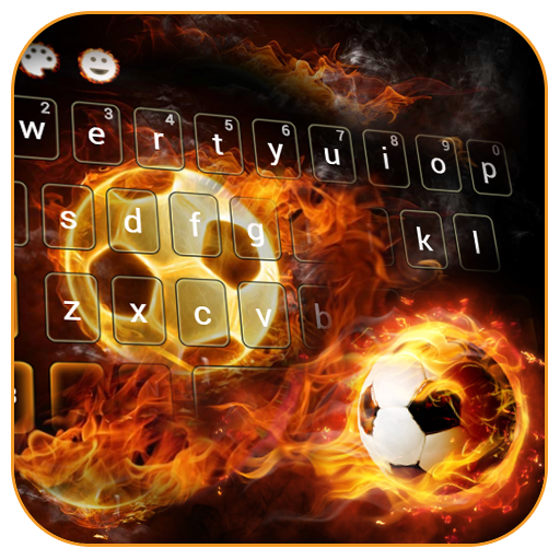 Fire Football Kick Keypad Theme icon