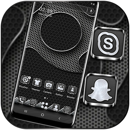 Dark Steel Texture Theme icon