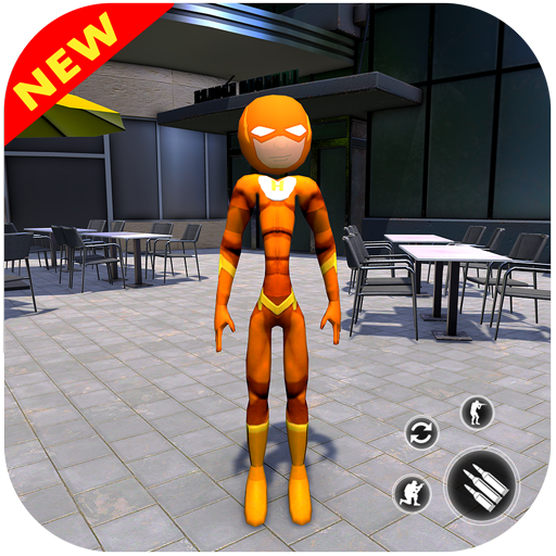 Grand Stickman Rope Hero: Gangster Crime Simulator icon