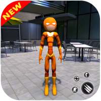 Grand Stickman Rope Hero: Gangster Crime Simulator