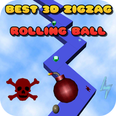 best 3D zigzag roll the ball icon