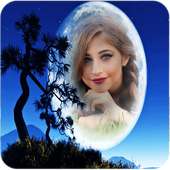 moon photo frame - your photo on moon on 9Apps