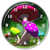 3D Mushroom Clock Live WP icon