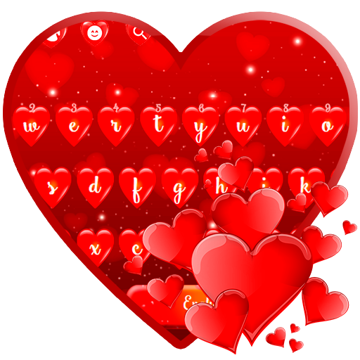 Red Love Heart Keyboard Theme icon