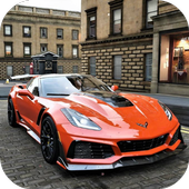 Parking Corvette ZR1 - City Car Driving icon