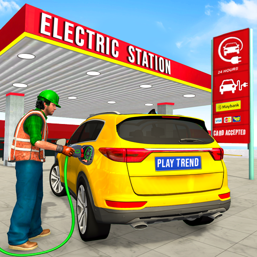 Electric Station Car Parking Simulator: Car Games icon