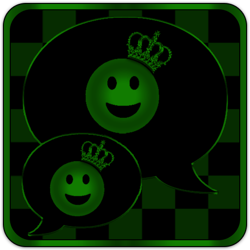 Green Chess Crown Go SMS Theme icon