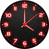 Red Analog Clock Live Wallpaper icon