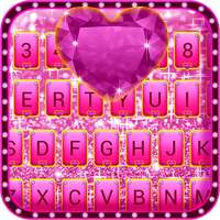 Pink Bow Glitter Keyboard Theme on 9Apps