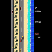 Road rash car racing icon