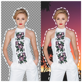 Cut paste photo-Auto background eraser icon