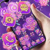 Purple Gold Flower theme icon
