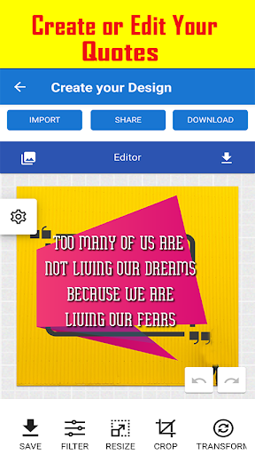 Free Quotes Creator/ Poster Maker -Spothd screenshot 4