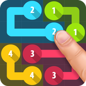 Dots Number Connect With Pipe icon