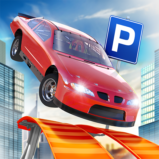 Roof Jumping Car Parking Games أيقونة