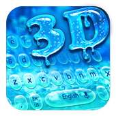 3D Glass Water Keyboard