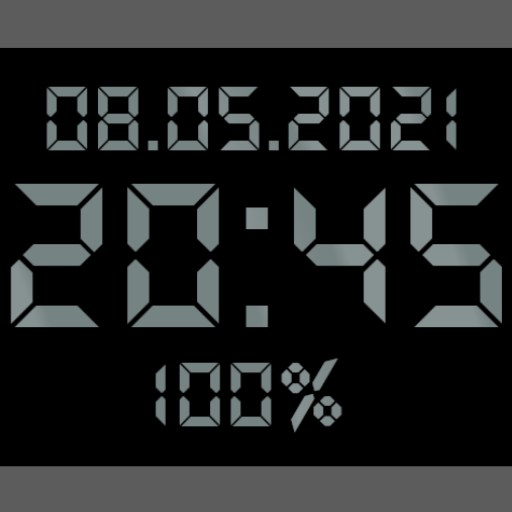 Black Clock Live Wallpaper icon