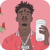 Shéyaa Bin  21 Savage SONGS Wallpapers 2020 icon