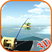 Real Fishing on Boat 3D icon