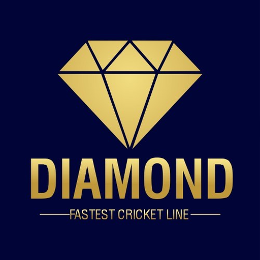 Diamond Cricket Line icon