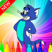 Tom coloring game for kids icon