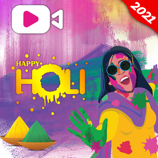 Holi Video Status &amp; Video Maker 2021 icon