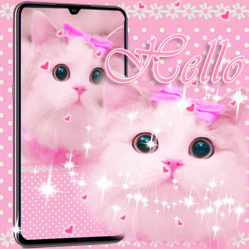 Cute Kitty theme Pink Bow Kitty icon