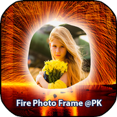 Fire With Photo Frames icon