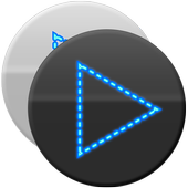Poweramp Skin Blue Dots icon