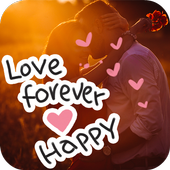 Text on photo, photo editor, Text Quotes creator أيقونة