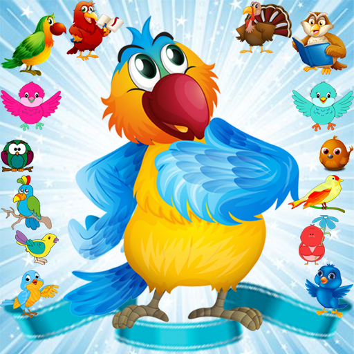 Memory matching games for kids free - Birds icon