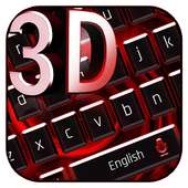 3D Red Black Keyboard Theme on 9Apps