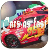 Guides Cars as fast lightning icon