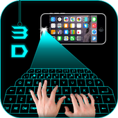 Hologram 3D Keyboard Prank icon