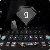 Dark High Tech Universe Star Keyboard Steel Theme icon
