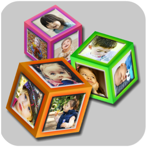 3d cube photo live wallpaper with background icon
