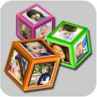 3d cube photo live wallpaper with background