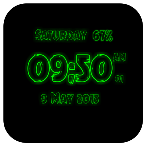 Tattoo Digital Clock Live Wallpaper icon
