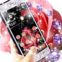 Valentine's Day Red Rose Diamond Theme on 9Apps