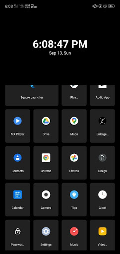 Square Pixel - Minimalist Launcher screenshot 2