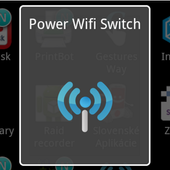 Wifi switch on power icon