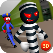 Sticked Man Prisoner Jail Break Crime Story icon