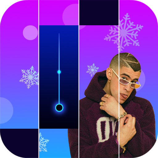 Bad Bunny 🎶 piano game tiles icon