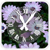 Flower Clock live wallpaper أيقونة