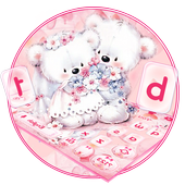 Cute Pink Teddy Para Keyboard icon