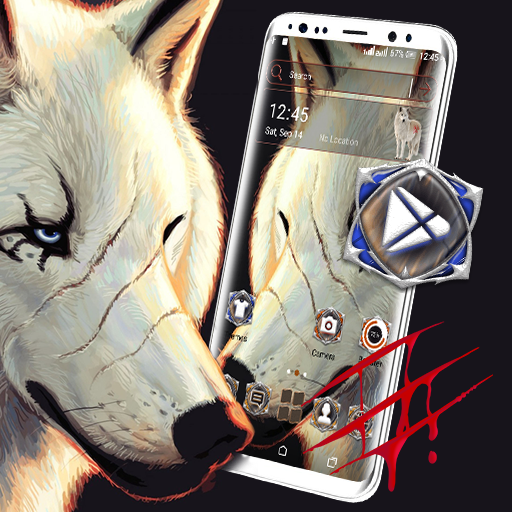 White Wolf Launcher Theme icon