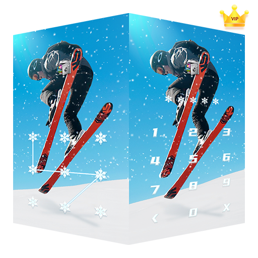 AppLock Live Theme Skiing – Paid Theme icon