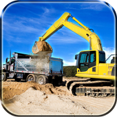 Sand Excavator Crane Sim icon