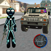 Iron Neon Stickman Rope Hero City Gangstar Mafia icon