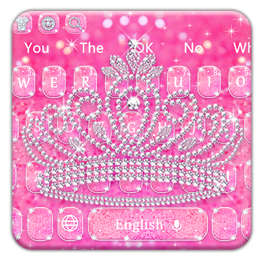 Pink Diamond Crown Keyboard icon